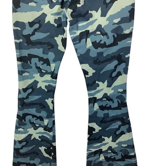 Celebrity Ace Women's Camouflage Jeans  Flare & Wide Leg Blue 28in Waist - Picture 5 of 9